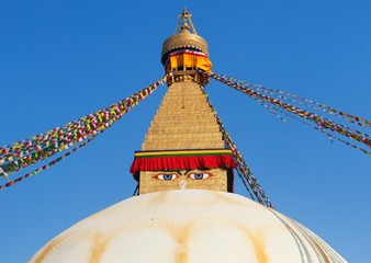 Boudhanath stupa, Kathmandu city, buddhism in Nepal