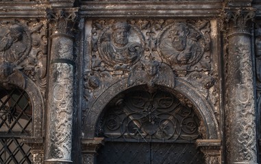 Ancient architecture in the center of Lviv