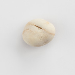 Sea pebble on a white background