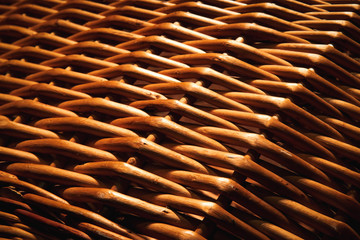 texture of a brown wicker basket