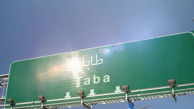 Airplane Landing Taba