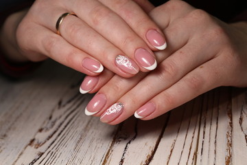 beautiful manicure of nails