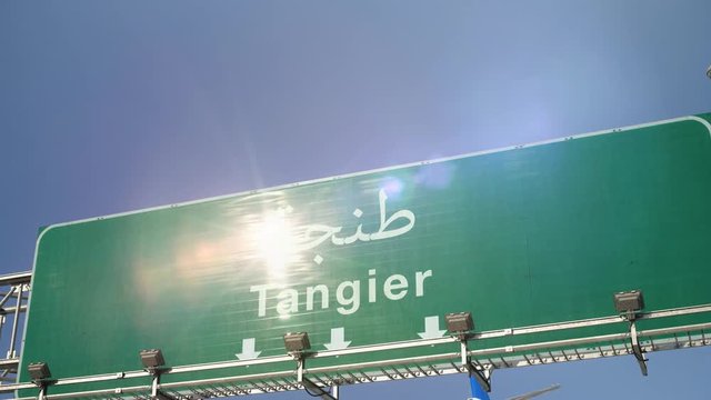 Airplane Landing Tangier