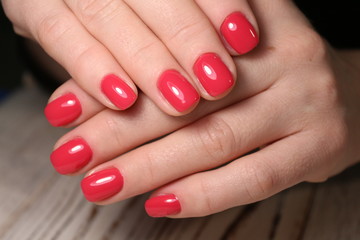 glamorous manicure of nails