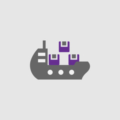 Cargo, ship icon. Element of Delivery and Logistics icon for mobile concept and web apps. Detailed Cargo, ship icon can be used for web and mobile