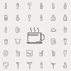 cup of coffee dusk icon. Drinks & Beverages icons universal set for web and mobile