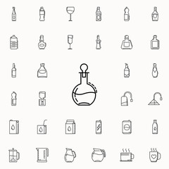 Fototapeta premium carafe for cognac dusk icon. Drinks & Beverages icons universal set for web and mobile