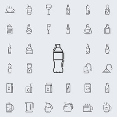 soda bottle dusk icon. Drinks & Beverages icons universal set for web and mobile