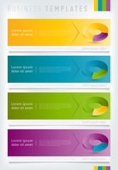 Vector abstract design banner web template