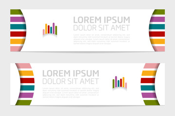 Vector abstract design banner web template