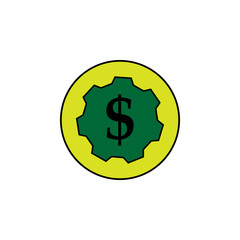 Bet, chip. Element of Casino icon for mobile concept and web apps. Detailed Bet, chip can be used for web and mobile