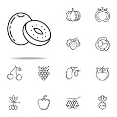 mango dusk style icon. Vegetables icons universal set for web and mobile