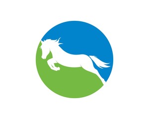 Horse Logo Template Vector illustration