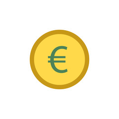 Banking, euro, coin icon. Element of Web Money and Banking icon for mobile concept and web apps. Detailed Banking, euro, coin icon can be used for web and mobile