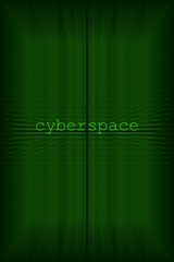 cyberspace in green - background