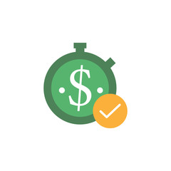 Banking, stopwatch icon. Element of Web Money and Banking icon for mobile concept and web apps. Detailed Banking, stopwatch icon can be used for web and mobile