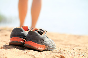 Naklejka premium Woman on vacation