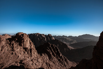 beautiful sunrise on the top of the mountains