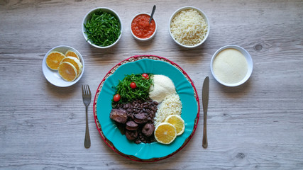 Feijoada, traditional Brazilian food
