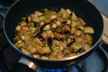 fried aubergines