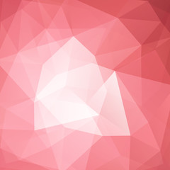 Background made of pastel pink triangles. Square composition with geometric shapes. Eps 10