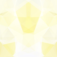 Abstract mosaic background. Triangle geometric background. Design elements. Vector illustration. White, yellow colors.