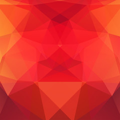 Obraz premium Background made of red, orange triangles. Square composition with geometric shapes. Eps 10