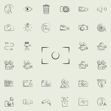 photo fraime outine icon. Photo and camera icons universal set for web and mobile
