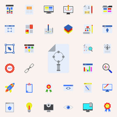 search for illustrator colored icon. Programming sticker icons universal set for web and mobile