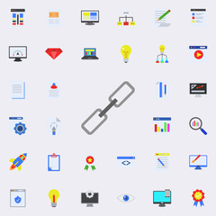 blockchain colored icon. Programming sticker icons universal set for web and mobile
