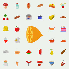 lemon floor icon. Resturant icons universal set for web and mobile