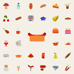 hot dog icon. Resturant icons universal set for web and mobile