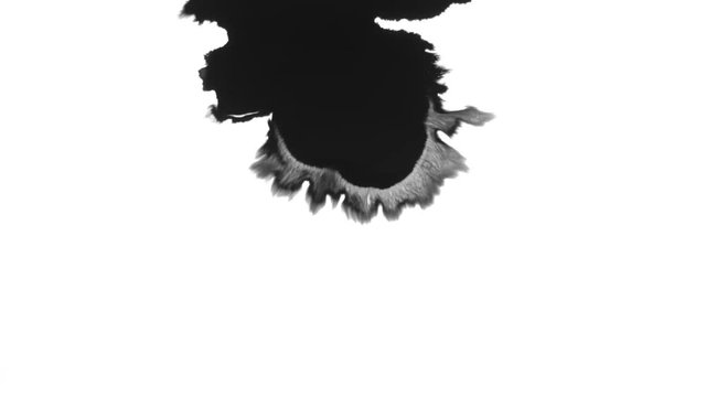 Ink Bloom on white Ink bleed Bloom.