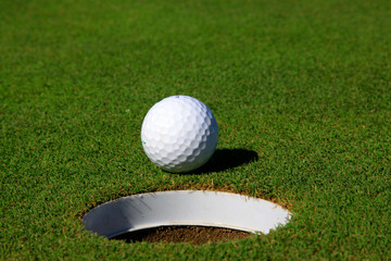 golf ball on the lawn