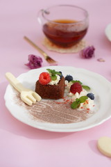バレンタイン～ハートのチョコレートケーキ