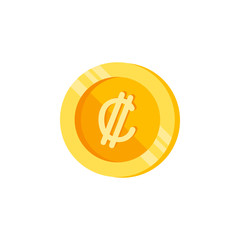 Colon, coin, money color icon. Element of color finance signs. Premium quality graphic design icon. Signs and symbols collection icon for websites, web design