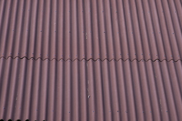 Brown ondulin roof background