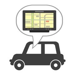 カーナビを搭載した車