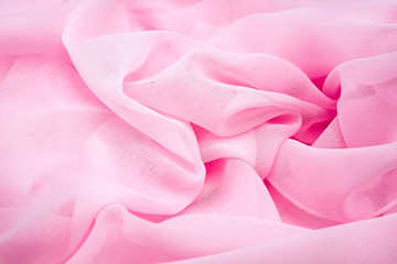 Texture chiffon fabric pink color for backgrounds