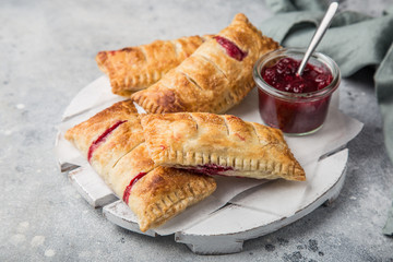 puff pastry stuffed with berries
