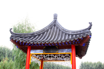 Chinese ancient building landscape in the park