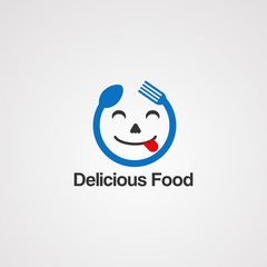 abstract business logo with delicious food concept