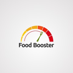 abstract business logo with food booster concept