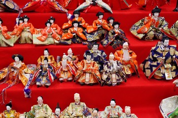 日本の3月3日の雛人形
