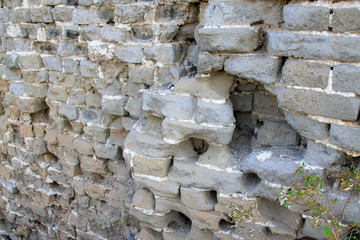 shabby gray wall