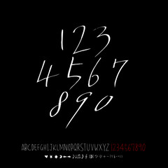 벡터 문자 / 손으로 쓴 글씨체