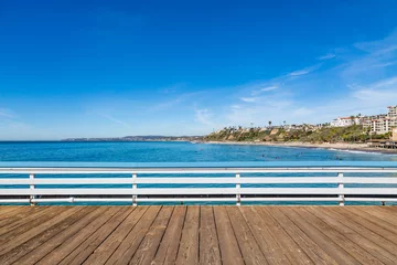 Foto auf Acrylglas Abstieg zum Strand Ein Blick vom San Clemente Pier, Südkalifornien  © lemanieh