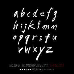 벡터 문자 / 손으로 쓴 글씨체
