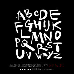 벡터 문자 / 손으로 쓴 글씨체