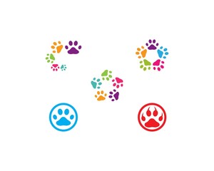 Paw logo vector